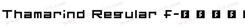 Thamarind Regular f字体转换